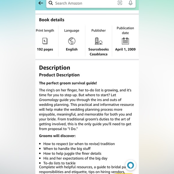 Groomology Book for Grooms - Wedding Gift - Picture 3 of 3